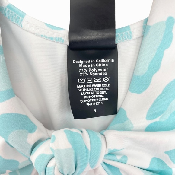 B Fit By Beach Bunny Blue Leopard‎ Print Sports Bra - Picture 4 of 6